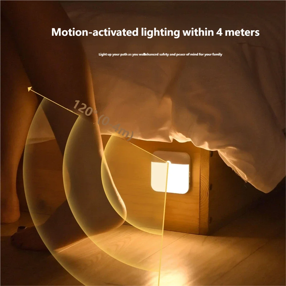 Luminária LED Recarregável com Sensor de Movimento