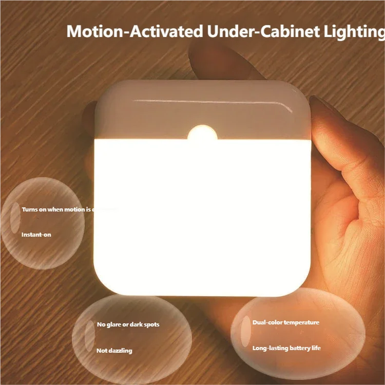 Luminária LED Recarregável com Sensor de Movimento